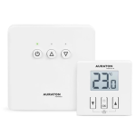 Termostat ambient Auraton Aquila SET, fara fir, neprogramabil, alb