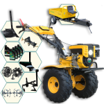 Pachet ProGARDEN Campo 873 Alpine motocultor 7CP + Prasitoare PRS20-45 + Remorca RM500T + Plug simplu + Plug bilonat/rarita + Adaptor reglabil + 2 Roti metalice 350x6 + 5L Ulei