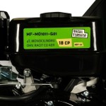 Poza Tocator crengi Micul Fermier MF-MO1011-G01, motor benzina 18CP, diametru maxim taiere 120mm, cu carlig de remorcare, pentru brichete. Poza 43876