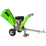 Poza Tocator crengi Micul Fermier MF-MO1009-S001-G01, motor benzina 15 CP, diametru maxim taiere 120mm, cu carlig de remorcare, pentru rumegus. Poza 43898