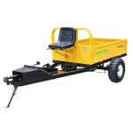 Poza Remorca cu tractiune 500kg ProGARDEN Alpine RM500T, 1 osie, prindere bolt pentru motocultor, roti 19x7-8. Poza 44399