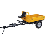 Remorca 500kg minitractor ProGARDEN Campo RM500CT, 1 osie, prindere cupla, roti profil rutier 5.00-12, RIM 3.00B