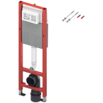 Poza Rezervor WC, incastrat, TECE Base 9400440, 32 x 112 cm, 7 l, clapeta de actionare negru mat si sistem de fixare incluse. Poza 44696