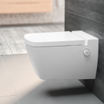 Poza Vas WC cu functie de bideu Tece TECEone 9700216, evacuare orizontala, montaj suspendat, 54 x 40 x 35 cm. Poza 44872