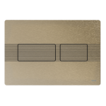 Clapeta actionare rezervor WC incastrat, TECE Solid 9240437, nichel periat cu structura in linii, 22 x 15 x 0.6 cm