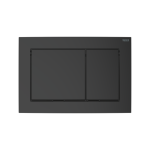 Clapeta actionare rezervor WC incastrat, TECE Base 9240723, negru mat, 21.4 x 14.5 x 1.8 cm