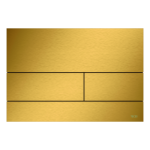 Clapeta actionare rezervor WC incastrat, TECE Square 9240847, metal, auriu mat, 22 x 15 x 0.3 cm