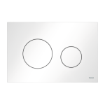 Clapeta actionare rezervor WC incastrat, TECE Loop 9240920, plastic, alb lucios, 22 x 15 x 0.5 cm