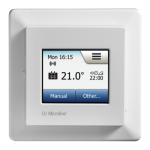 Termostat ambient pentru incalzire in pardoseala, TECEfloor 77840088, Smart wifi-MWD5, include senzor sapa, programabil, cu fir, montaj in doza