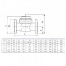 Poza Dimensiuni contor tip woltman pentru apa calda Apator MWN130