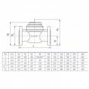 Poza Dimensiuni contor tip woltman pentru apa calda Apator MWN130