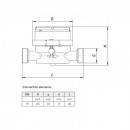 Poza Dimensiuni contor apa rece Apator JS 1.6 Smart+ -1/2